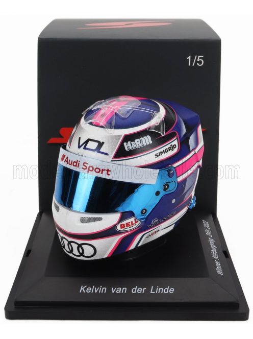 Spark - BELL HELMET CASCO HELMET AUDI R8 LMS GT3 TEAM PHOENIX N 5 WINNER 24h NURBURGRING 2022 KELVIN VAN DER LINDE BLUE RED WHITE