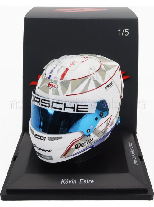 Spark - BELL HELMET CASCO HELMET PORSCHE 911 991 RSR-19 TEAM PORSCHE GT N 92 24h LE MANS 2022 KEVIN ESTRE WHITE