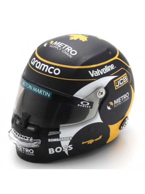 Spark - BELL HELMET CASCO HELMET F1 LANCE STROLL TEAM ARAMCO COGNIZANT ASTON MARTIN N 18 CANADA GP 2024 BLACK