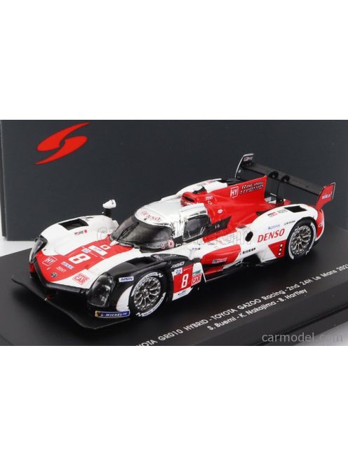 Spark-Model - Toyota Gr010 3.5L V6 Twin Turbo Hybrid Team Gazoo Racing N 8 2Nd 24H Le Mans 2021 S.Buemi - N.Nakajima - B.Hartley White Red