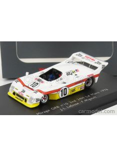   Spark-Model - Mirage Gr8 3.0L V8 Team Gran Touring Cars Inc. N 10 2Nd 24H Le Mans 1976 J.L.Lafosse - F.Migault White Yellow Red