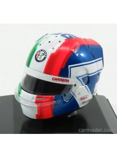   Spark-Model - Bell Helmet F1 Casco Helmet C38 Ferrari Team Alfa Romeo Season 2019 A.Giovinazzi Red White Blue