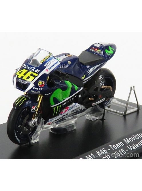 Spark-Model - Yamaha Yzr-M1 Team Yamaha Factory Racing N 46 Winner Motogp Assen 2015 Valentino Rossi Blue Met White