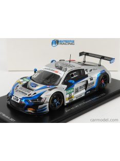   Spark-Model - Audi R8 Lms Gt3 Team Tece Rutronik Racing N 33 Adac Gt Masters Oschersleben 2021 D.Marschall - K.L.Schramm Silver Blue Fluo