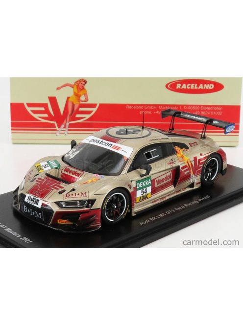 Spark-Model - Audi R8 Lms Gt3 Team Yaco Racing Racing N 54 Adac Gt Masters Oschersleben 2021 S.Reicher - N.Siedler Gold Red