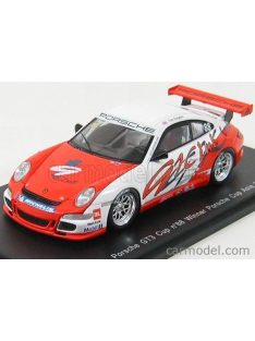   Spark-Model - Porsche 911 997 Gt2Cup N 88 Winner Asia Cup 2007 T.Sugden Orange White