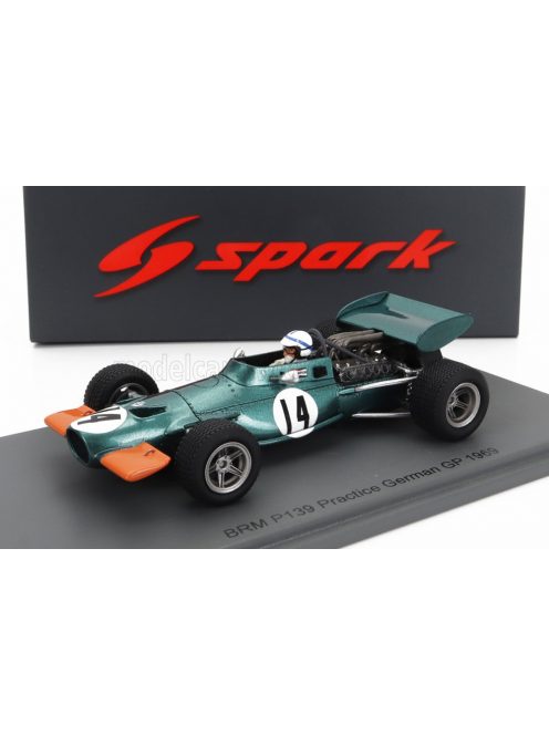 Spark - BRM F1  139 N 14 PRACTICE GERMAN GP 1969 J.SURTEES GREEN ORANGE