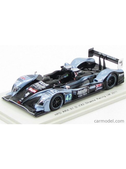 Spark-Model - Hpd Arx 01 D Strakka Racing N 42 24H Le Mans 2011 N.Leventis - D.Watts - J.Kane Black Light Blue Met