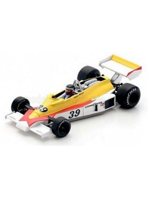 Spark - HESKETH F1  308E N 39 PRACTICE BELGIUM GP 1977 H.REBAQUE YELLOW WHITE