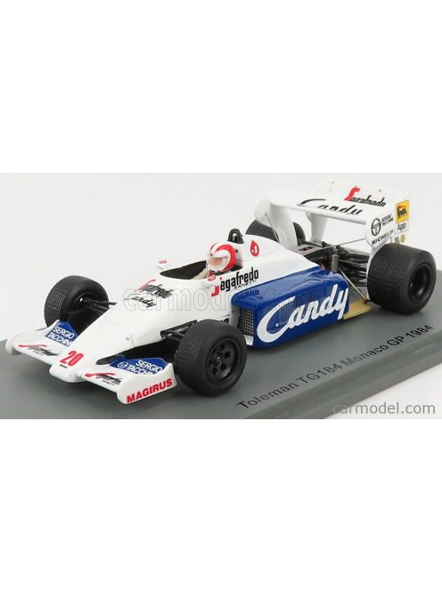 Spark-Model - Toleman F1 Tg184 Hart Turbo N 20 Monaco Gp 1984 J.Cecotto White Blue