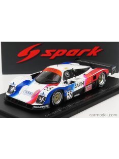   Spark-Model - Courage Cougar C28Lm 3.0L Team Courage Competition N 55 24H Le Mans 1992 L.Robert - P.Fabre - M.Brand White Orange Blue