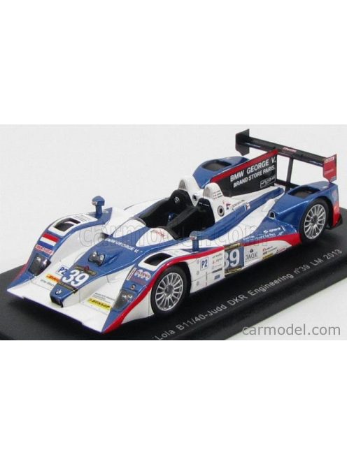 Spark-Model - Lola B11/40-Judd Dkr Engineering N 39 24H Le Mans 2013 R.Brandela - O.Porta - S.Raffin White Blue Met