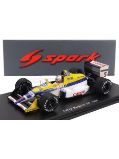   Spark - WILLIAMS F1  FW12 N 5 BELGIUM GP 1988 MARTIN BRUNDLE WHITE YELLOW BLUE