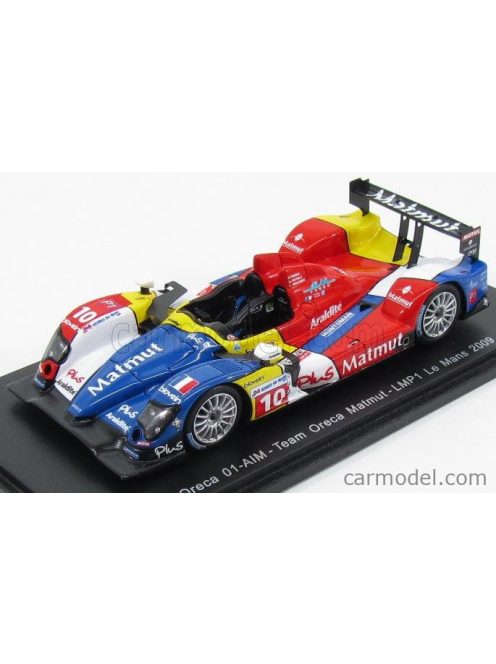 Spark-Model - Oreca 01-Aim Team Matmut N 10 24H Le Mans 2009 S.Ortelli - B.Senna - T.Monteiro Red Blue White Yellow