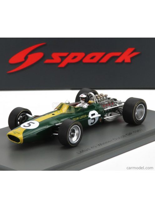 Spark-Model - Lotus F1  49 N 5 Winner Holland Gp 1967 J.Clark Green Yellow