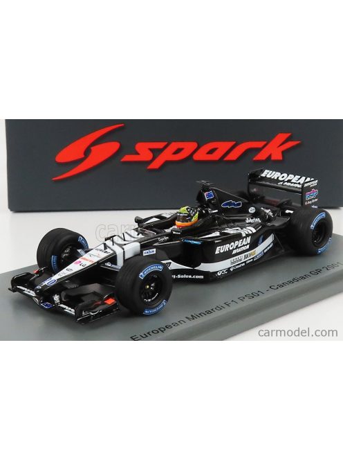 Spark-Model - Minardi F1 Ps01 Team European N 20 Season 2001 Tarso Marques Black White