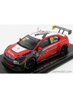   Spark-Model - Citroen C-Elysee Wtcc N 68 Winner R2 Race Of Japan 2016 Yvan Muller Red