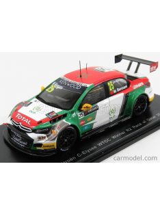   Spark-Model - Citroen C-Elysee Wtcc N 25 Winner R2 Race Of Qatar 2016 Mehdi Bennani Red White Green