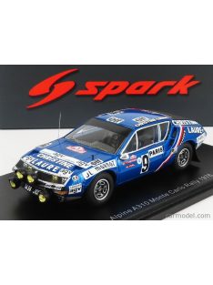   Spark-Model - Renault A310 Alpine N 9 Rally Montecarlo 1976 J.L.Therier - M.Vial Blue Black