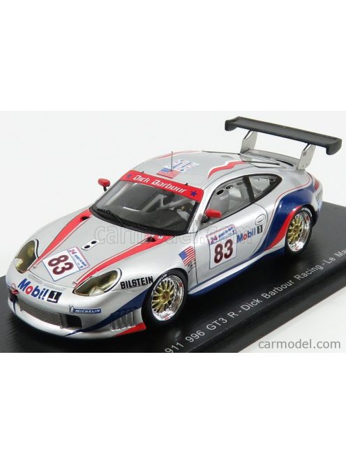 Spark-Model - Porsche 911 996 Gt3 R Mobil1 N 83 24H Le Mans 2000 D.Muller - L.Luhr - B.Wollek White Red