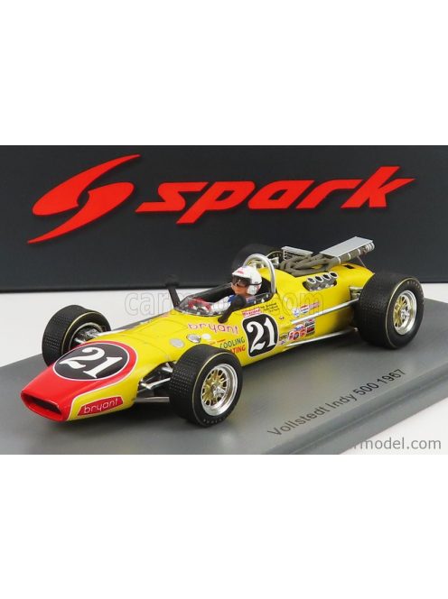 Spark-Model - Vollstedt N 21 Indy 500 1967 C.Yarborough Yellow Red