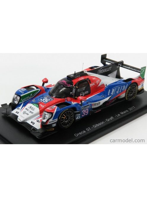 Spark-Model - Oreca 07 Gibson Team Graff Racing N 39 43Th 24H Le Mans 2017 18Th Lmp2 E.Guibbert - E.Trouillet - J.Winslow Red Blue White