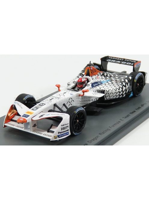 Spark - PENSKE FORMULA-E 701-EV TEAM FARADAY FUTURE DRAGON RACING N 6 NEW YORK GP 2016-2017 L.DUVAL WHITE BLACK