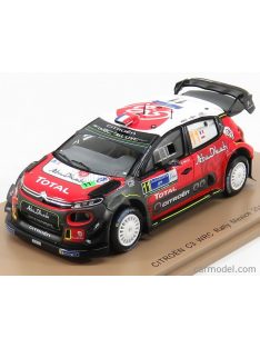   Spark-Model - Citroen C3 Wrc Team Citroen Total Abu Dhabi Wrt N 11 Rally Mexico 2018 S.Loeb - D.Elena Red Black White