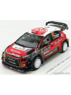   Spark-Model - Citroen C3 Wrc Team Citroen Total Abu Dhabi Wrt N 12 Rally Suede 2018 M.Ostberg - T.Erksen Red Black White