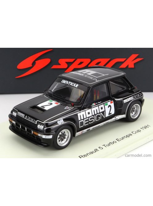 Spark-Model - Renault R5 Turbo N 2 Europa Cup 1981 Massimo Sigala Black