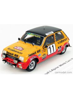   Spark-Model - Renault R5 Alpine N 11 Rally Montecarlo 1979 J.Ragnotti - J.M.Andrie Yellow Red Black