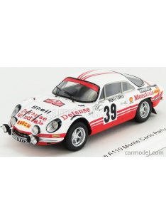   Spark-Model - Renault Alpine A110 N 39 Rally Montecarlo 1973 C.Ballot-Lena - J.C.Morenas White Red