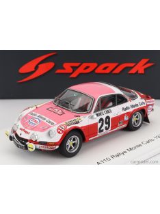   Spark-Model - Renault Alpine A110 1600S N 29 Rally Montecarlo 1973 P.Moss - E.Crellin Pink White Red