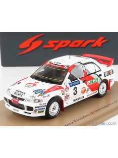   Spark-Model - Mitsubishi Lancer Evolution Iii N 3 2Nd Rally Beijing Hong Kong 1996 R.Burns - R.Reid White Red