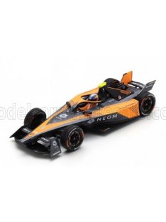   Spark - NISSAN FORMULA-E E-4ORCE 04 TEAM NEOM McLAREN N 5 SEASON 2023-2024 JAKE HUGHES BLACK ORANGE