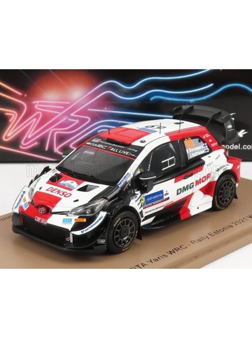 Spark - TOYOTA YARIS WRC TEAM TOYOTA GAZOO RACING WRT N 69 WINNER RALLY ESTONIA 2021 K.ROVANPERA - J.HALTTUNEN WHITE RED BLACK