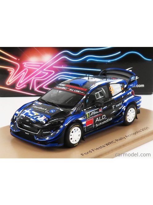 Spark-Model - Ford England Fiesta Wrc Team M-Sport N 9 Rally Acropolis 2021 J.Serderidis - F.Miclotte Blue Black