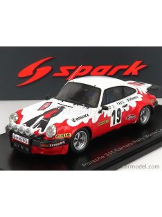   Spark-Model - Porsche 911 Carrera N 19 Rally Montecarlo 1977 B.Beguin - G.Gillot White Red