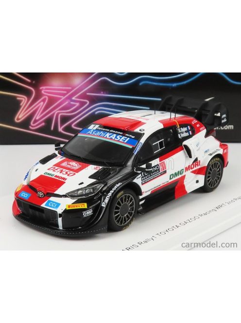 Spark-Model - Toyota Yaris Gr Rally1 Team Toyota Gazoo Racing Wrt N 1 2Nd Rally Montecarlo 2022 S.Ogier - B.Veillas White Red Black