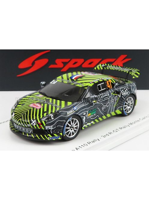 Spark - RENAULT ALPINE A110 RALLY N 47 RALLY MONTECARLO 2022 F.DELECOUR - J.R.GUIGONNET BLACK GREEN