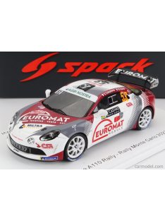   Spark-Model - Renault Alpine A110 Rally N 53 Rally Montecarlo 2022 C.Casanova D.Corvi White Red