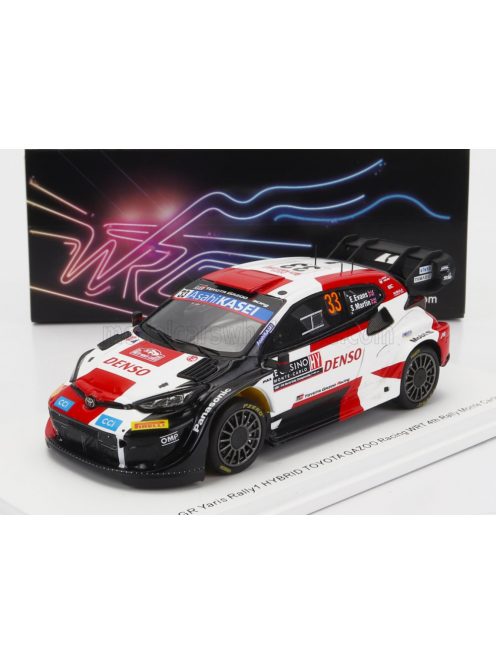 Spark - TOYOTA YARIS GR HYBRID RALLY1 TEAM TOYOTA GAZOO RACING WRT N 33 4th RALLY MONTECARLO 2023 E.EVANS - S.MARTIN WHITE RED BLACK