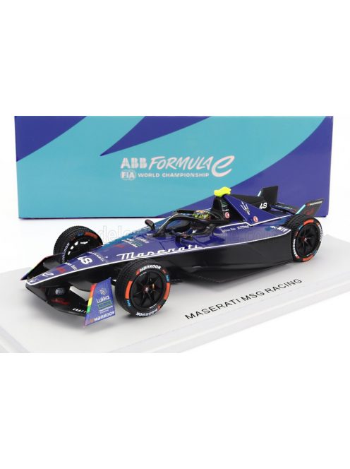 Spark - MASERATI FORMULA-E TIPO FOLGORE TEAM MSG RACING N 48 9th DIRIYAH EPRIX 2022-2023 EDOARDO MORTARA BLUE BLACK