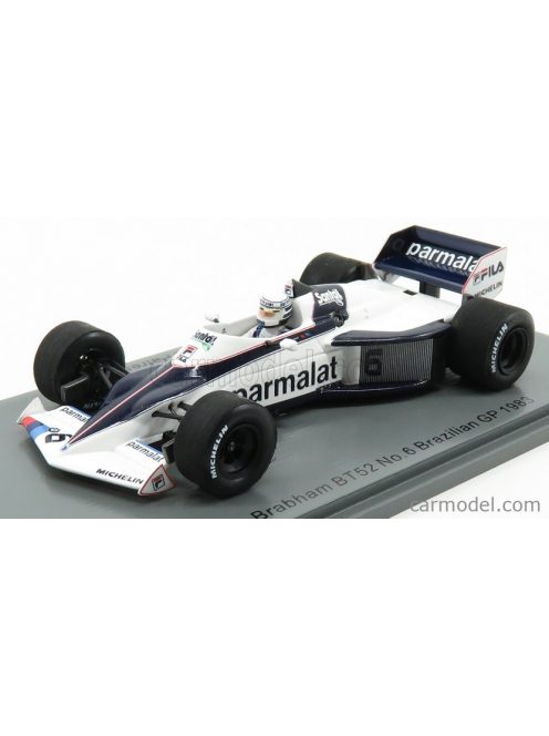 Spark-Model - Brabham F1 Bt52 N 6 Brazilian Gp 1983 Riccardo Patrese White Blue