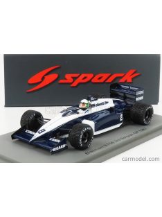   Spark-Model - Brabham F1 Bt56 N 8 3Rd Belgium Gp 1987 A.De Cesaris Blue White