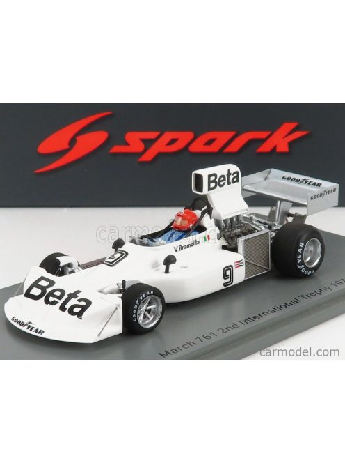 Spark-Model - March F1 761 N 9 2Nd International Trophy 1976 V.Brambilla White