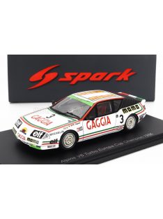   Spark - RENAULT ALPINE V6 TURBO N 3 EUROPA CUP CHAMPION 1986 MASSIMI SIGALA WHITE ORANGE GREEN