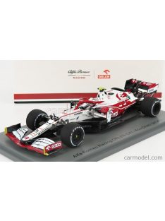   Spark-Model - Alfa Romeo F1 C41 Team Orlen Racing N 99 Abu Dhabi Gp 2021 Antonio Giovinazzi White Red Met