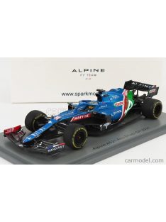   Spark-Model - Renault F1 A521 Renault E-Tech 20B Team Alpine N 14 8Th Abu Dhabi Gp 2021 Fernando Alonso Blue Met Red White