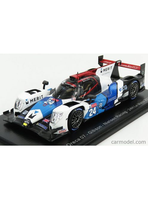 Spark-Model - Oreca 07 Gibson 4.2L V8 Team Nielsen Racing N 24 24H Le Mans 2020 G.Grist - A.Kapadia - A.Wells Blue Red White